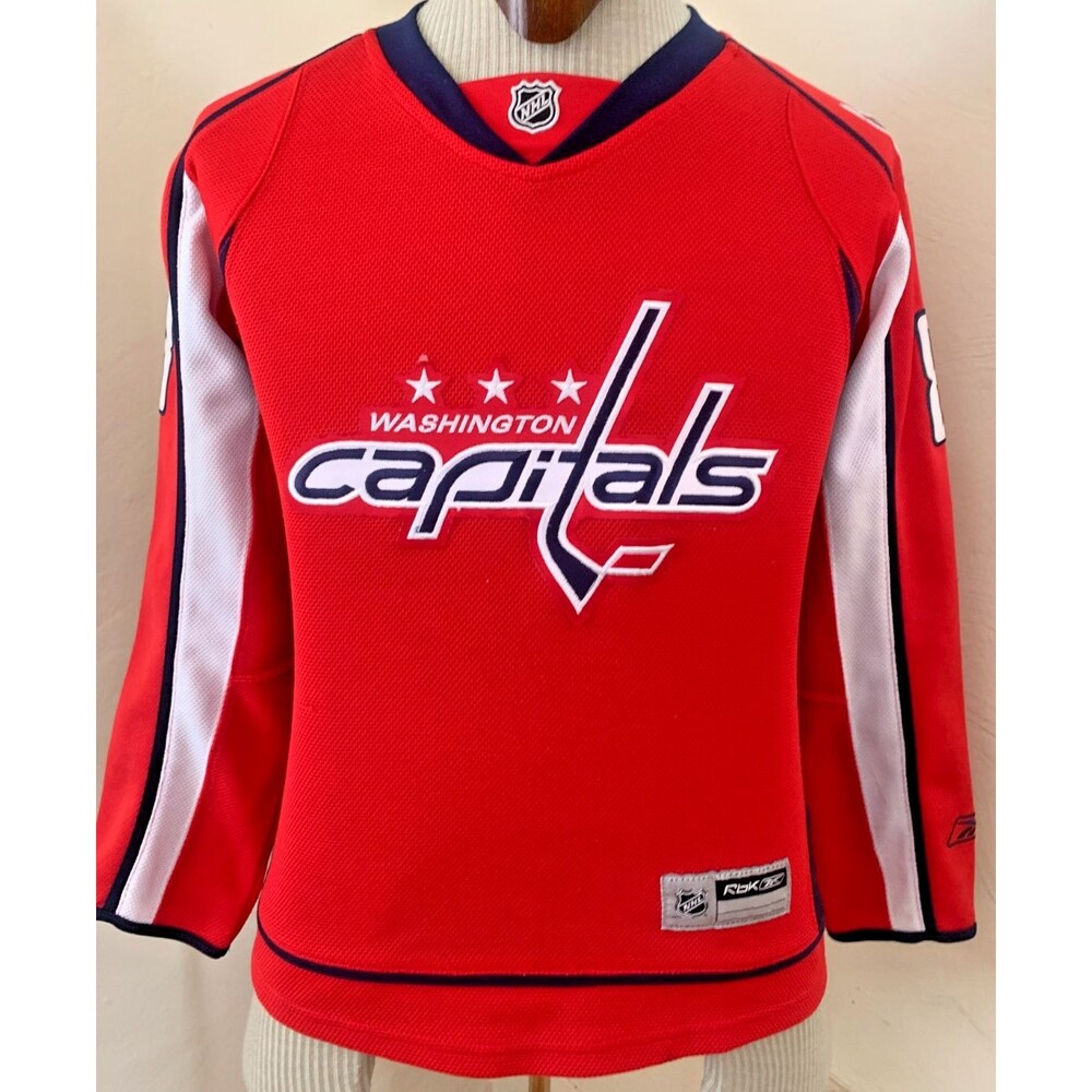 Washington Capitals Alex Ovechkin Hockey Jersey Womens Sz S/P  Reebok #8 NHL